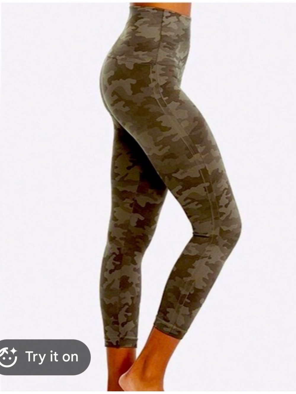 SPANX NWT Look At Me Now seamless cropped camo leggings XL